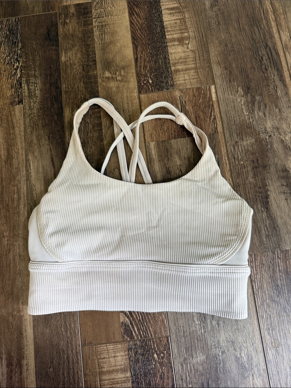 Women’s Ribbed Strappy Bralette - Cream